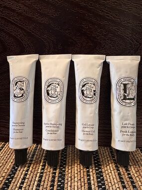 NEW Diptyque Mini Toiletry Tube Set